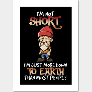 I'm Not Short I'm Just More Down To Earth Than Most People Posters and Art